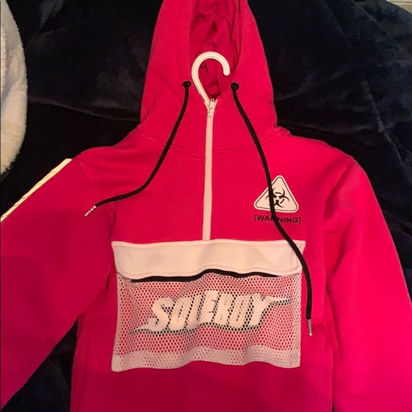 Pink womens Soleboy tracksuit - Picture 3 of 4